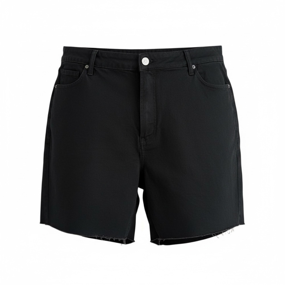 Old Navy Black High Rise O.G. Straight Jean Shorts Plus Size 3X Womens Casual